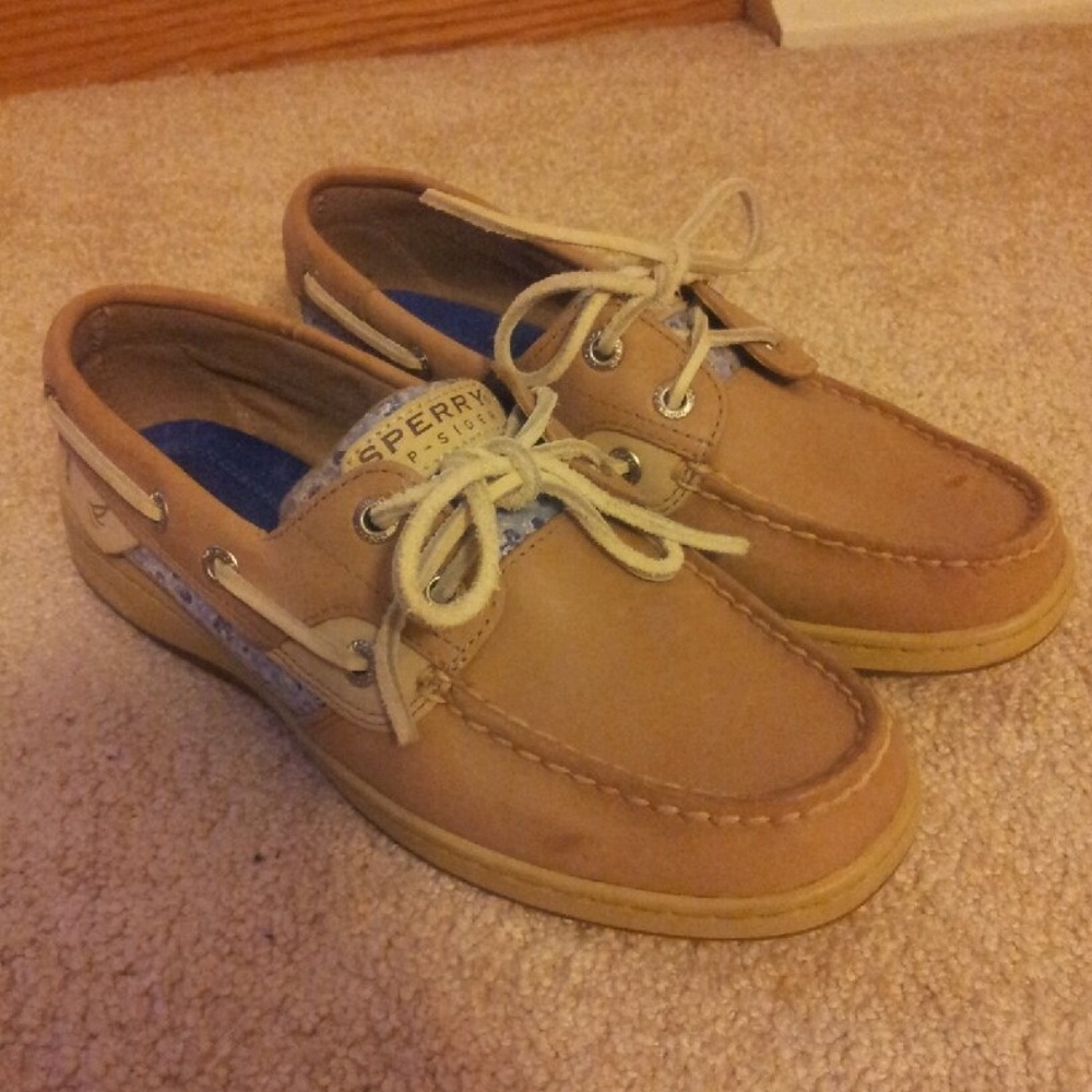 Tan Sperry Loafers